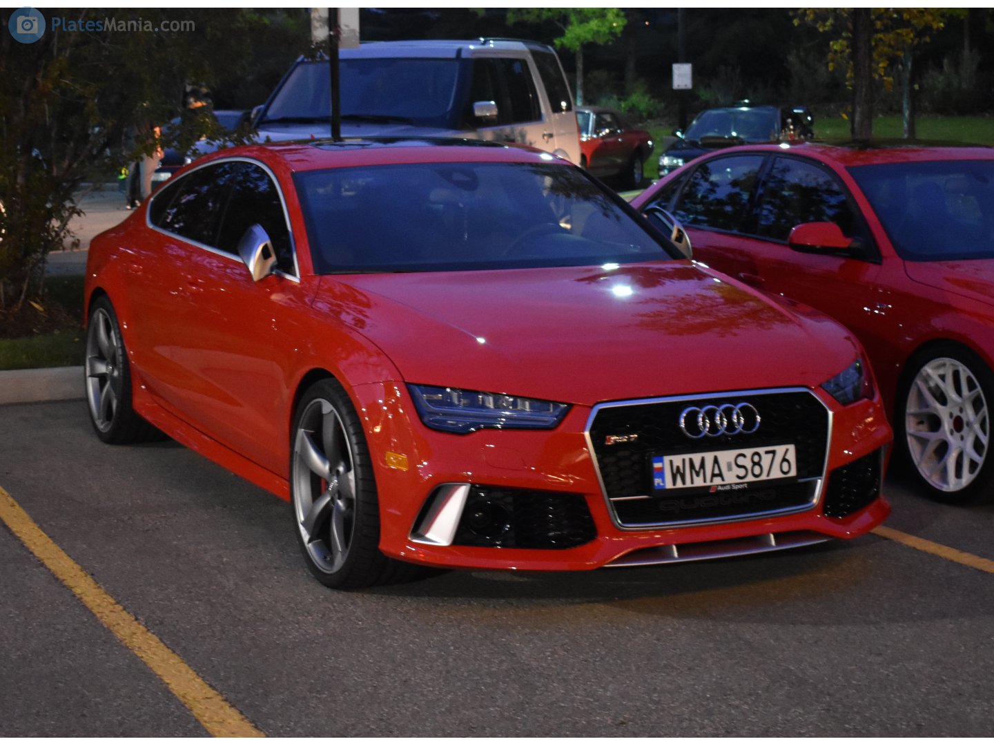 WMA S876, License plate without vehicle 