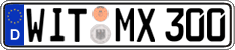 German license plate, Regular plates