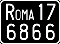 License plate of Italy, Cars (1927 year series)