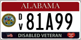 Alabama, Disabled Veteran (12345/12A3/1A23)