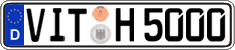 German license plate, Regular plates