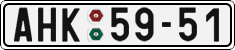 License plate of the Czech Republic, Cars (1960)