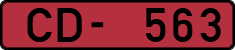 License plate of Latvia, Diplomatic