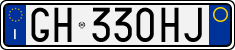 License plate of Italy, Cars (1994 year series)