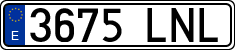 License plates of Spain, Ordinary (2000)