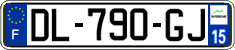 French license plate, SIV (ordinary)