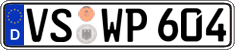 German license plate, Regular plates