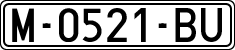 License plates of Spain, 1971 year series