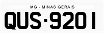 License plate of Brazil, Authorities (1990)