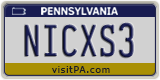 Pennsylvania, Vanity Plates