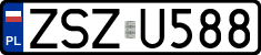 License plates of Poland, Regular car plates