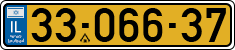 License plate of Israel, Regular plates