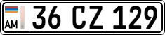 License plate of Armenia, Private owners