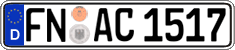 German license plate, Regular plates