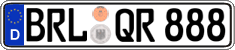 German license plate, Regular plates