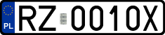 License plates of Poland, Regular car plates