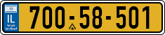 License plate of Israel, Regular plates