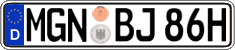 German license plate, Plates for oldtimers (type 