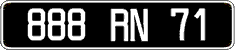 French license plate, FNI