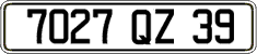 French license plate, FNI