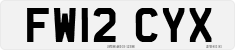 License plate of the United Kingdom, 2001 year system
