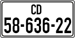License plate of Israel, Diplomatic