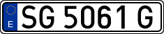 License plates of Spain, 1971 year series