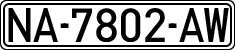 License plates of Spain, 1971 year series