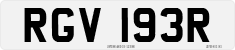 License plate of the United Kingdom, 1963 year system