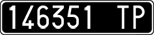 License plate of Italy, Cars (1927 year series)