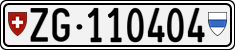 License plate of Switzerland, Cars