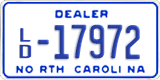 North Carolina, Dealer (A/D-12345(6))