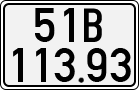 License plate of Vietnam, Cars