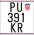 License plate of Croatia, Motorcycles