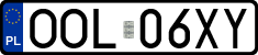 License plates of Poland, Regular car plates