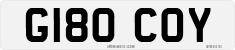 License plate of the United Kingdom, 1983 year system