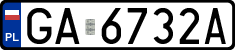 License plates of Poland, Regular car plates