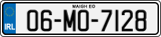 License plate of Ireland, Regular plates