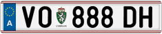 License plate of Austria, Regular plates