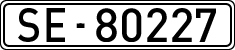 License plates of Spain, 1900 year series
