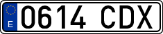 License plates of Spain, Ordinary (2000)