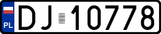 License plates of Poland, Regular car plates