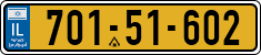 License plate of Israel, Regular plates