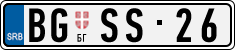 License plate of Serbia, Vanity Plates