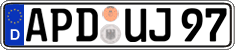 German license plate, Regular plates