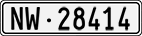 License plate of Switzerland, Cars