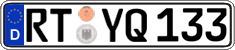 German license plate, Regular plates