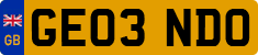 License plate of the United Kingdom, 2001 year system