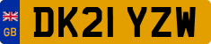 License plate of the United Kingdom, 2001 year system