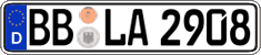 German license plate, Regular plates